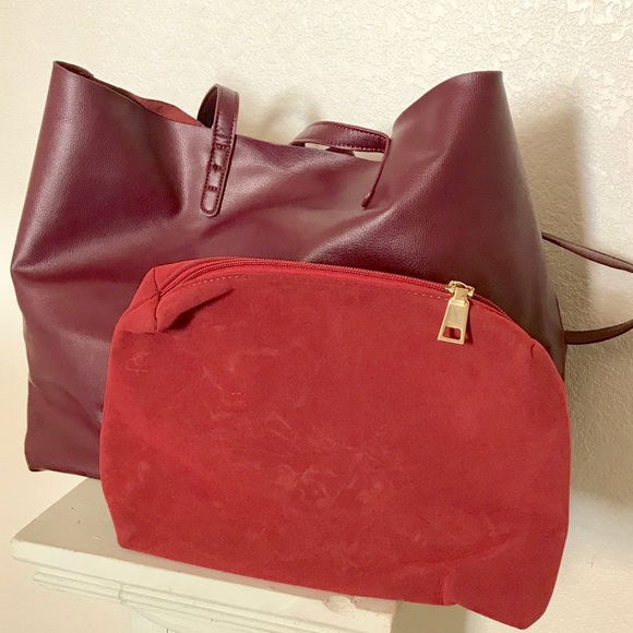 Genuine leather wine large shopping bag23"x1"'x8" - Picture 5 of 7